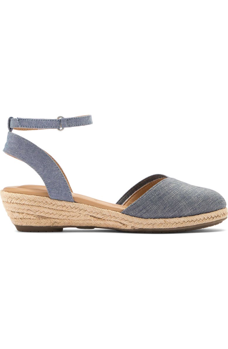 Me Too Niya Espadrille Wedge Sandal, Alternate, color, Chambray