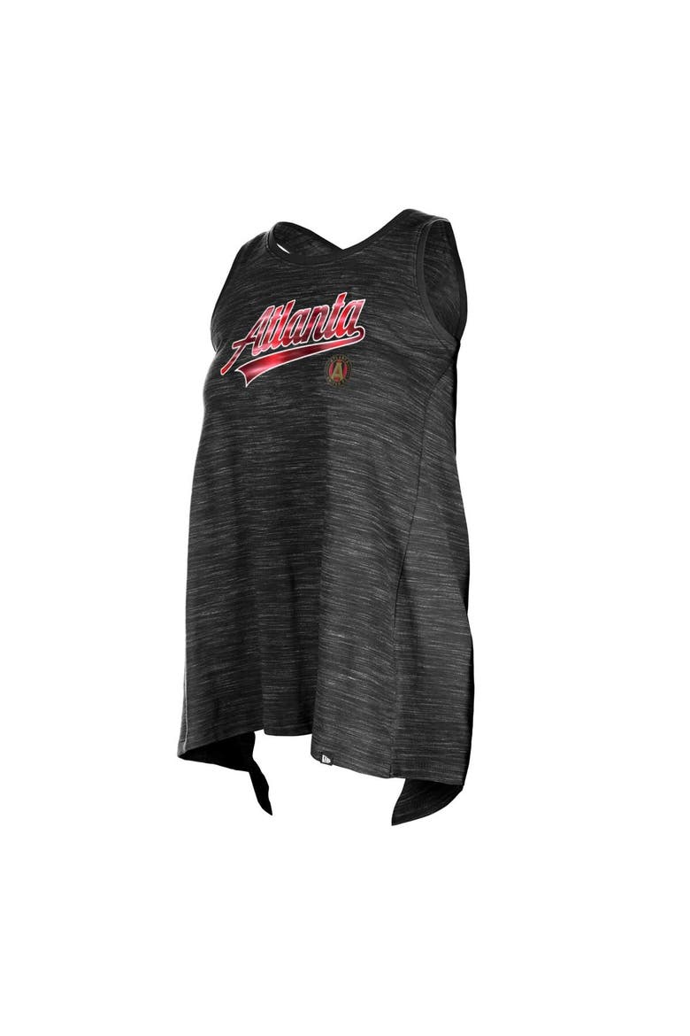 Women's 5th & Ocean by New Era Black Atlanta United FC Athletic Cross Back Tank Top, Alternate, color, Black