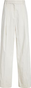 A.L.C. Winston Linen Blend Pinstripe Pants