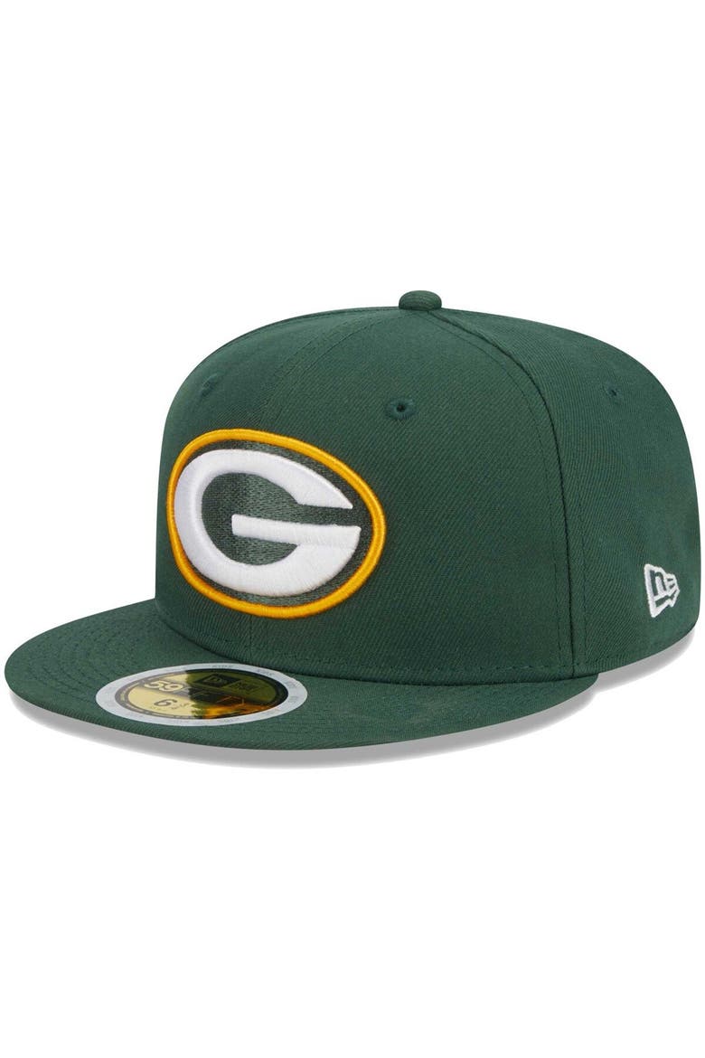 Youth New Era Green Green Bay Packers  Main 59FIFTY Fitted Hat, Main, color, Green