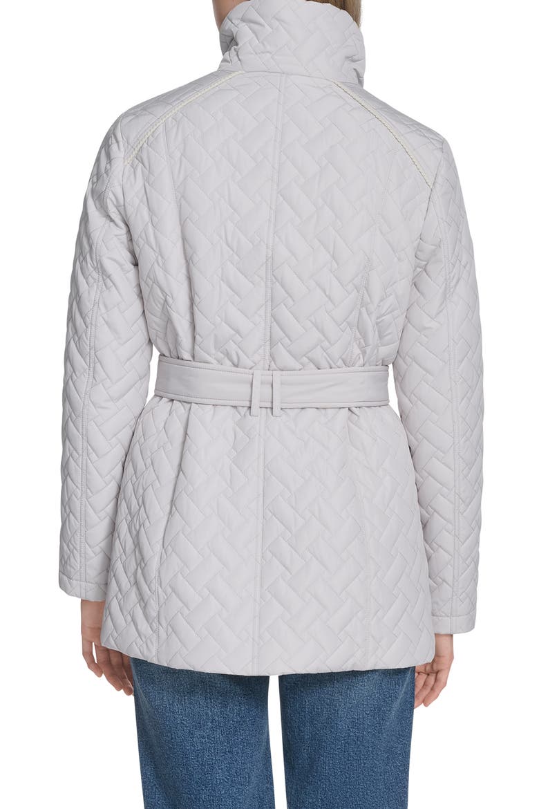 Signature Quilted Coat, Alternate, color, LIGHT GREY