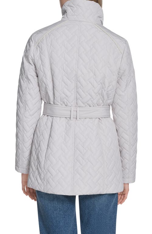 Cole Haan Signature Quilted Coat In Gray