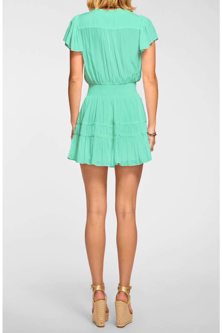 Irene Short Sleeve Minidress, Alternate, color, JADE