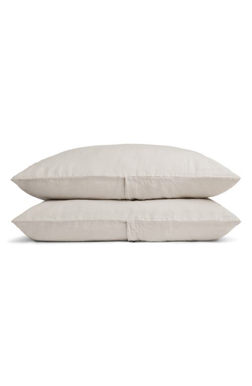 Parachute Set of 2 Linen Pillowcases in Toast 