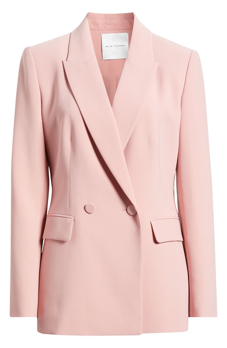 Elie Tahari The Tanner Double Breasted Blazer, Alternate, color, Light Dragon Fruit