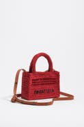 Bimba y Lola Raffia Mini Bag