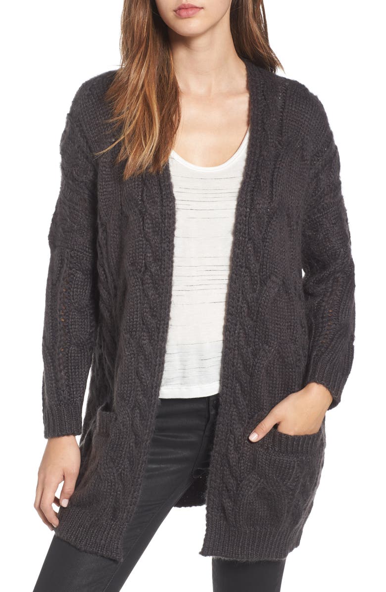 BP. Cable Knit Cardigan, Main, color, 