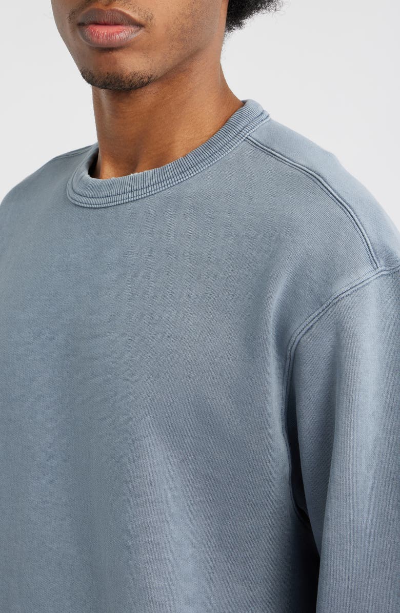 Carhartt Work In Progress Torion Distressed Sweatshirt, Alternate, color, Office Blue (Grind Wash)