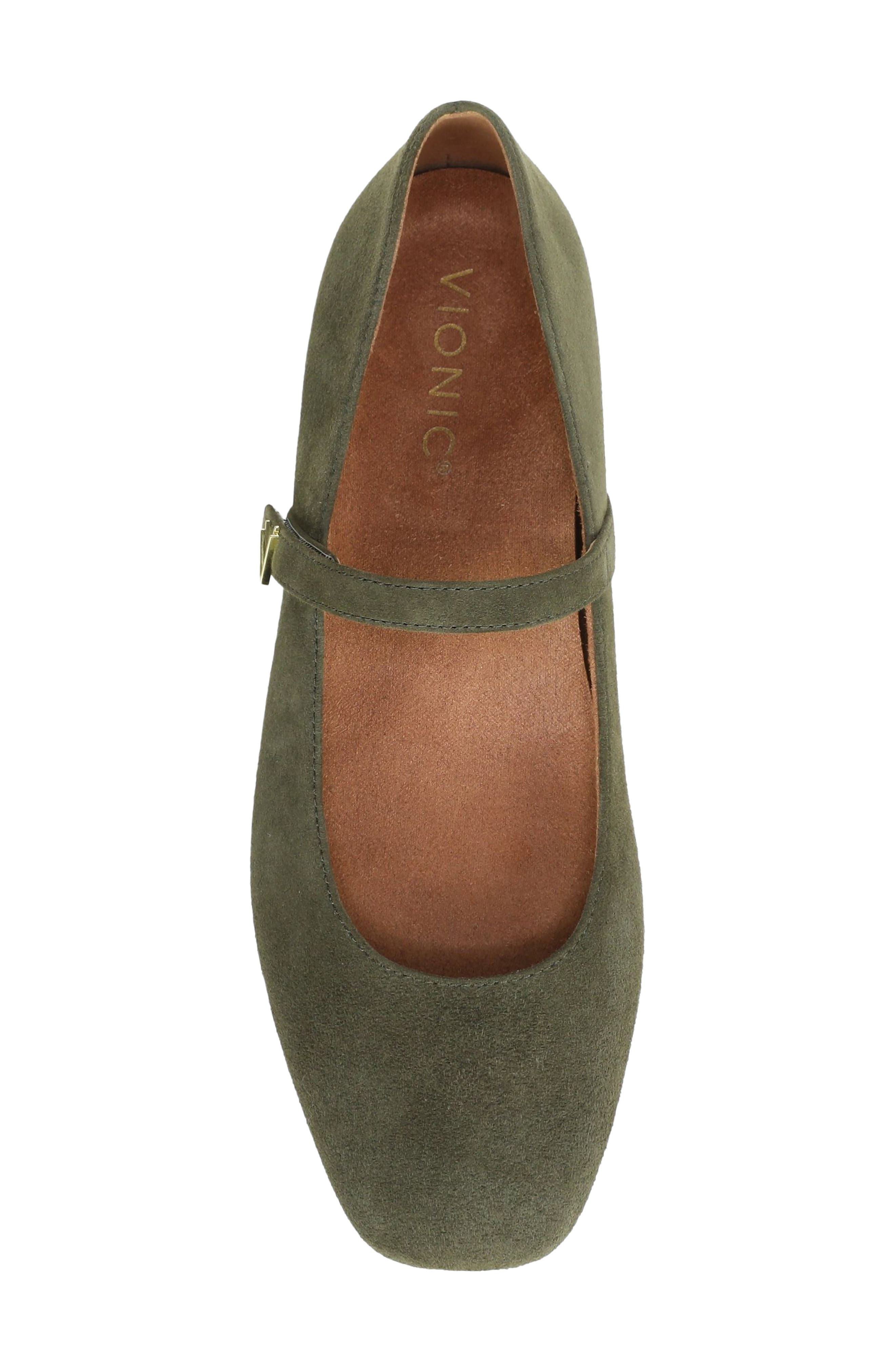 Alameda Mary Jane Flat, Alternate, color, DARK OLIVE