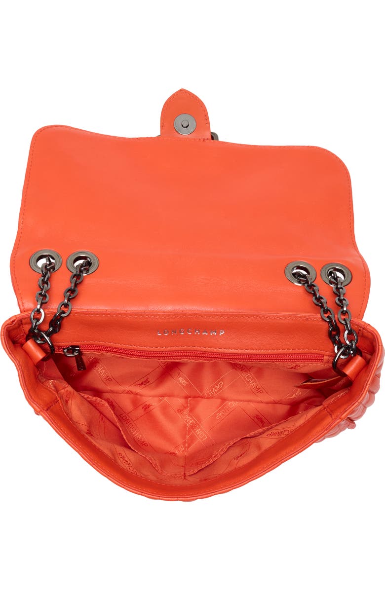 Longchamp Amazone Small Quilted Leather Crossbody Bag, Alternate, color, Poppy