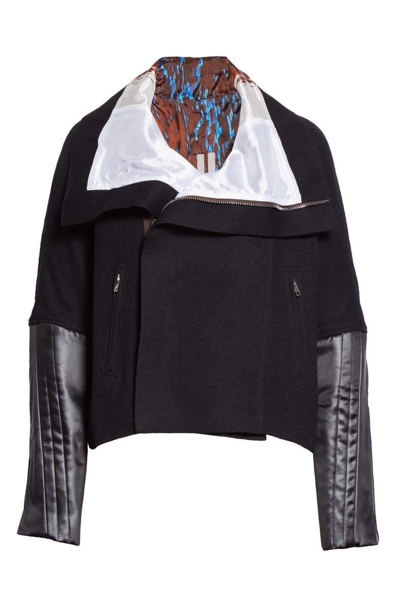 Rick Owens Mixed Media Jacket, Alternate, color,