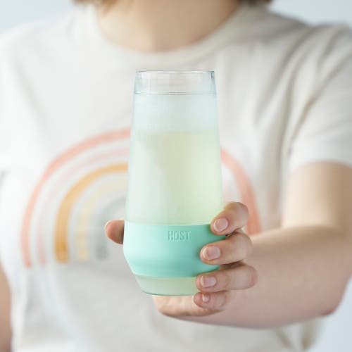 Host Champagne Freeze Cooling Cup Set Of 2 In Tinted Seafoam