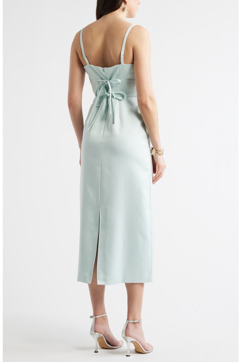 Column Cocktail Dress, Alternate, color, BLUE FROTH