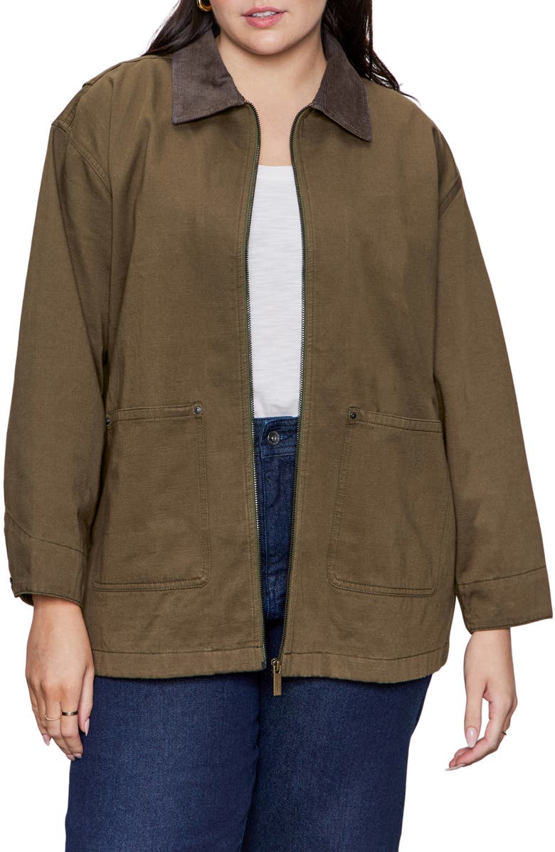 Sanctuary Barn Jacket, Main, color, Burnt Olive