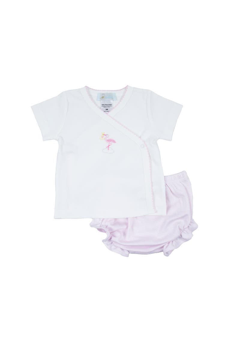 Just Delivered Diaper Set, Main, color, White & Pink