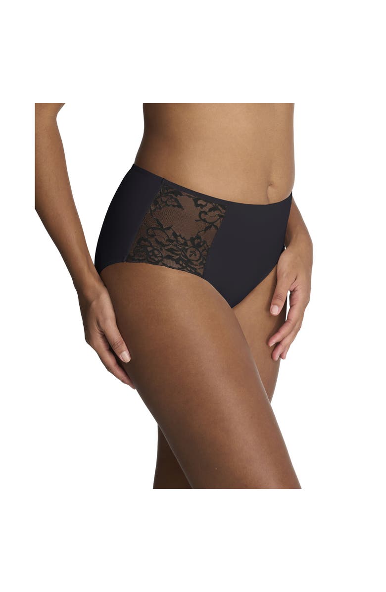 Natori Statement Lace Full Brief, Alternate, color, Black