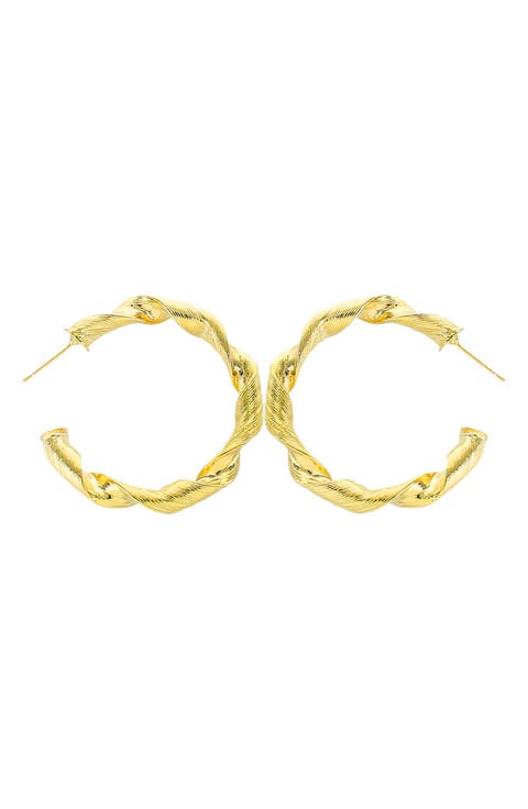 Twist Hoop Earrings