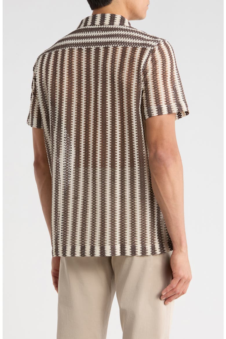 Open Weave Camp Shirt, Alternate, color, NATURAL