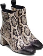 Magnanni Arlyne Snakeskin Embossed Bootie