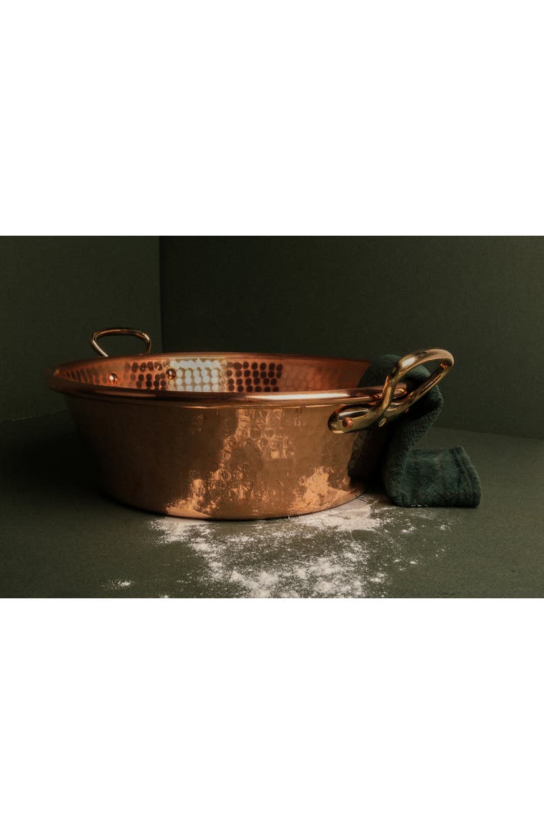 Mauviel M'Passion 17.4 Qt. Hammered Jam Pan, Bronze Handle, Alternate, color, Copper