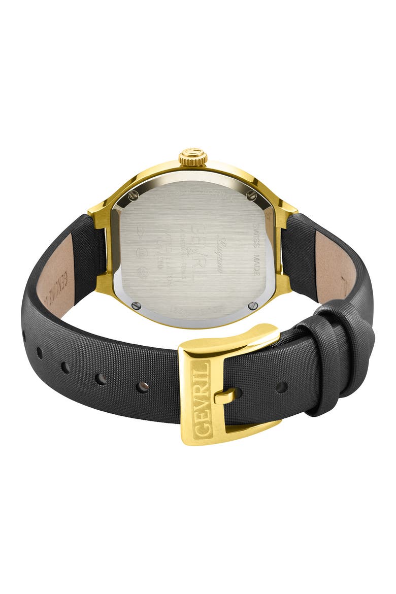 Lugano Swiss Diamond Bracelet Watch, 30mm x 36.2mm, Alternate, color, BLACK