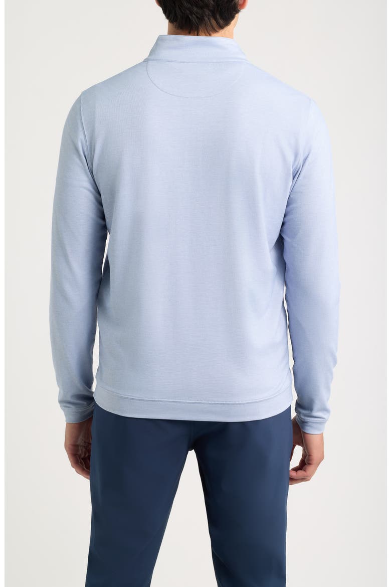 Crown Crafted Albatross Piqué Quarter-Zip Pullover, Alternate, color, WINDY BLUE
