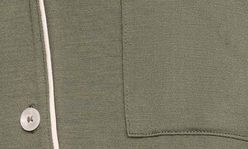 Eberjey Gisele Relaxed Short Pajamas In Green