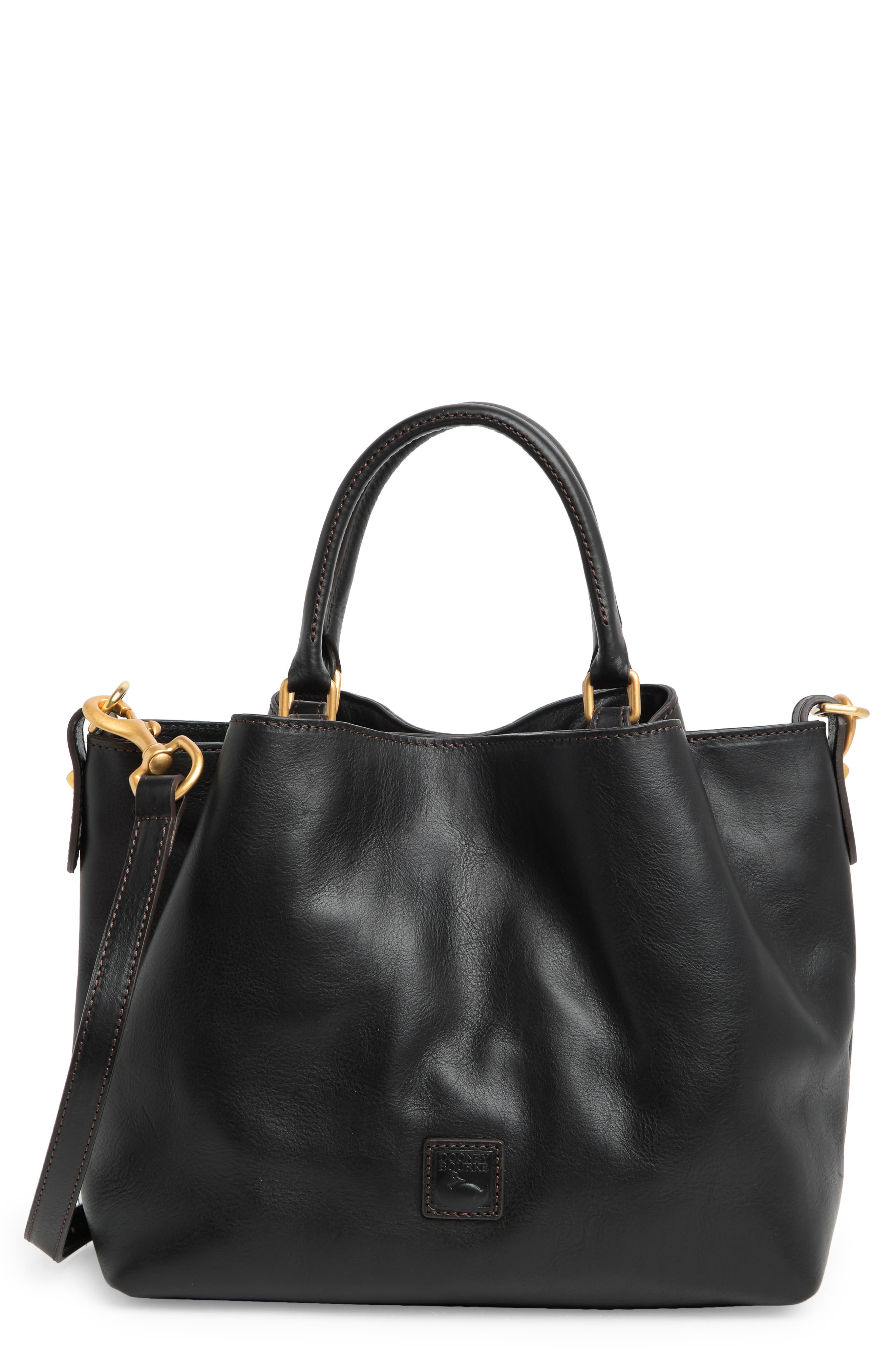 Dooney & Bourke Barlow Leather Satchel, Main, color, 