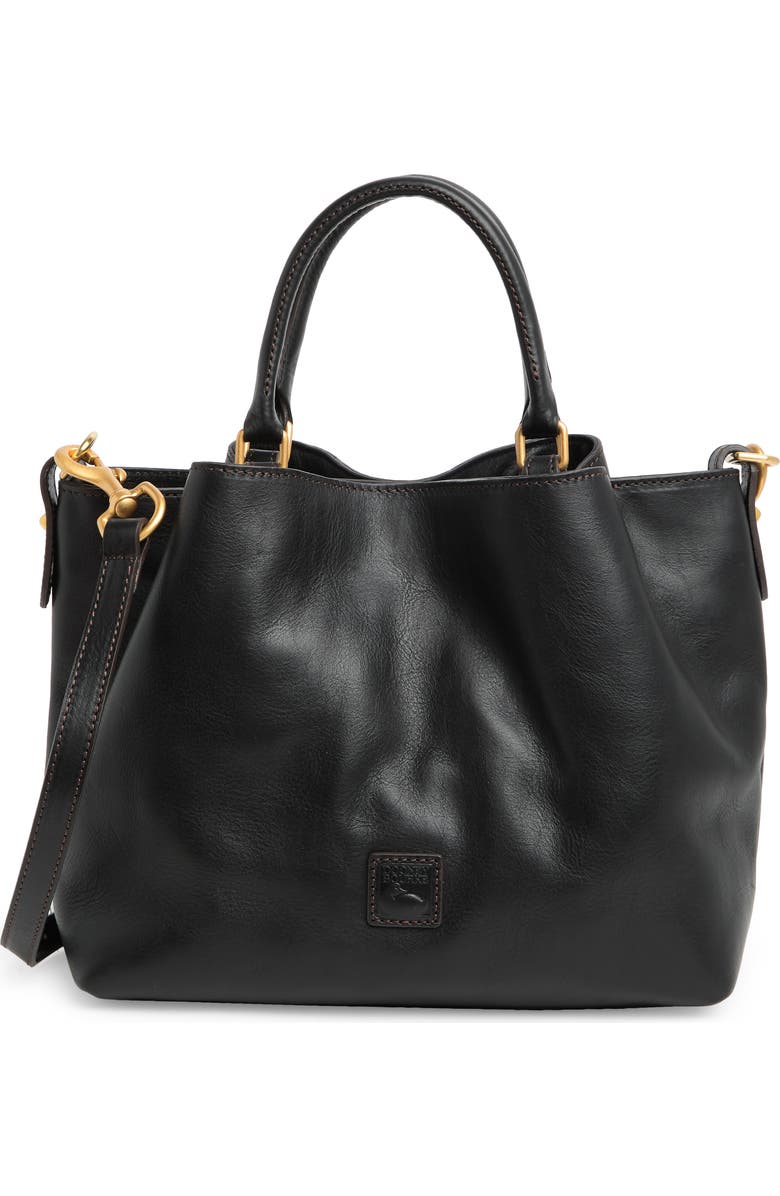 Dooney & Bourke Barlow Leather Satchel, Main, color,