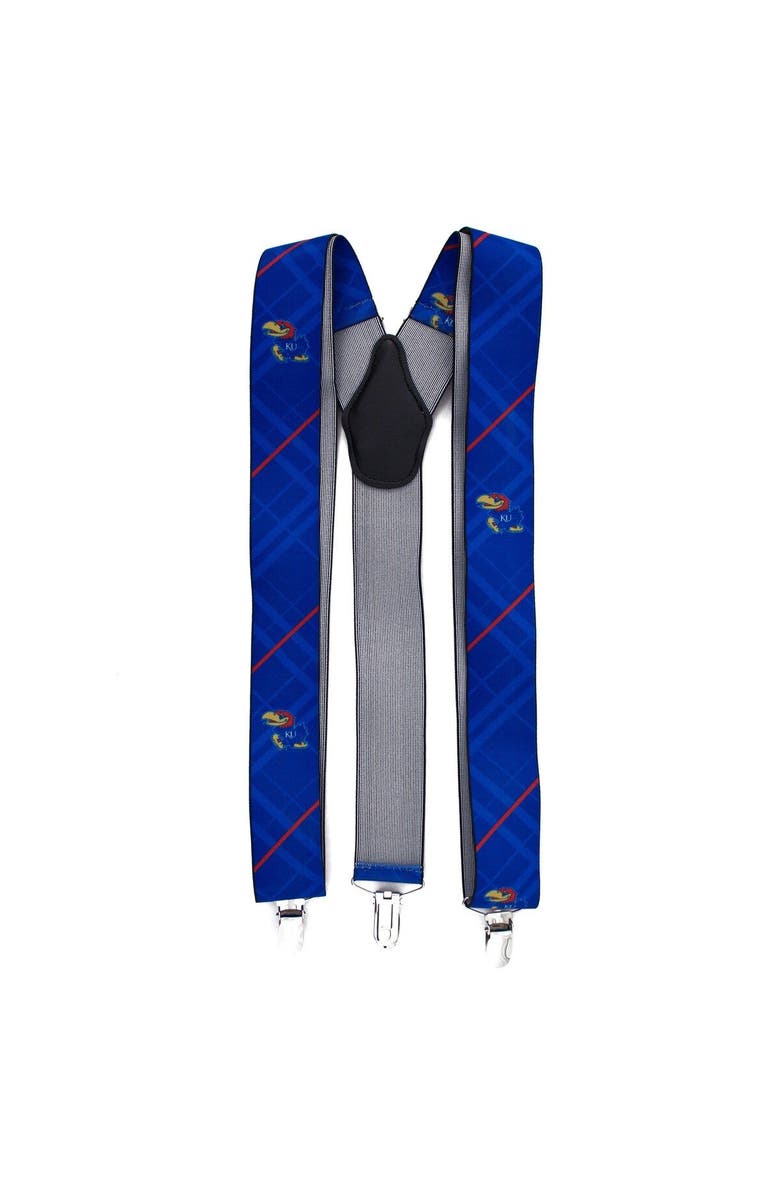 EAGLES WINGS Men's Blue Kansas Jayhawks Suspenders, Main, color, Blue