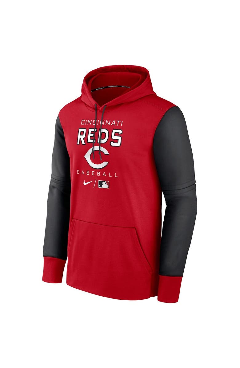 Nike Men's Nike Red/Black Cincinnati Reds Authentic Collection Performance Hoodie, Alternate, color, 
