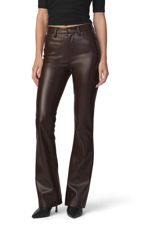 The Faux Leather Hi Honey Bootcut Pants