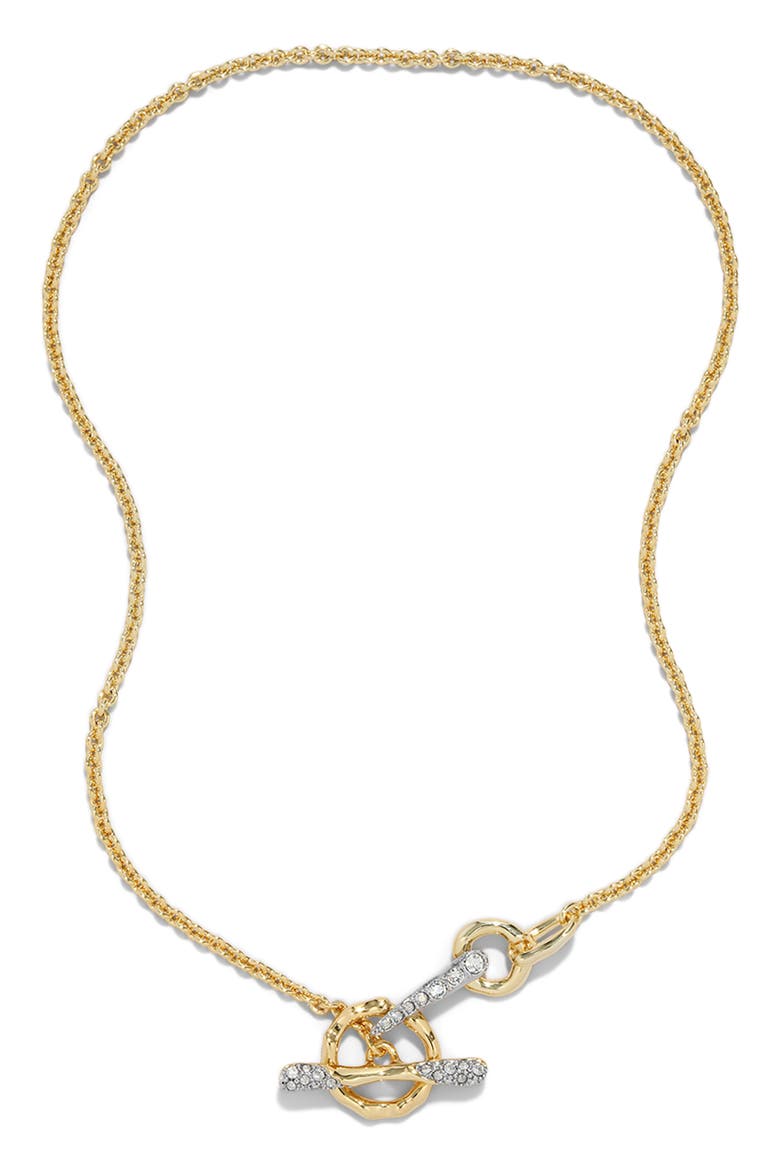 Solanales Crystal Pavé Toggle Necklace, Main, color, CRYSTALS