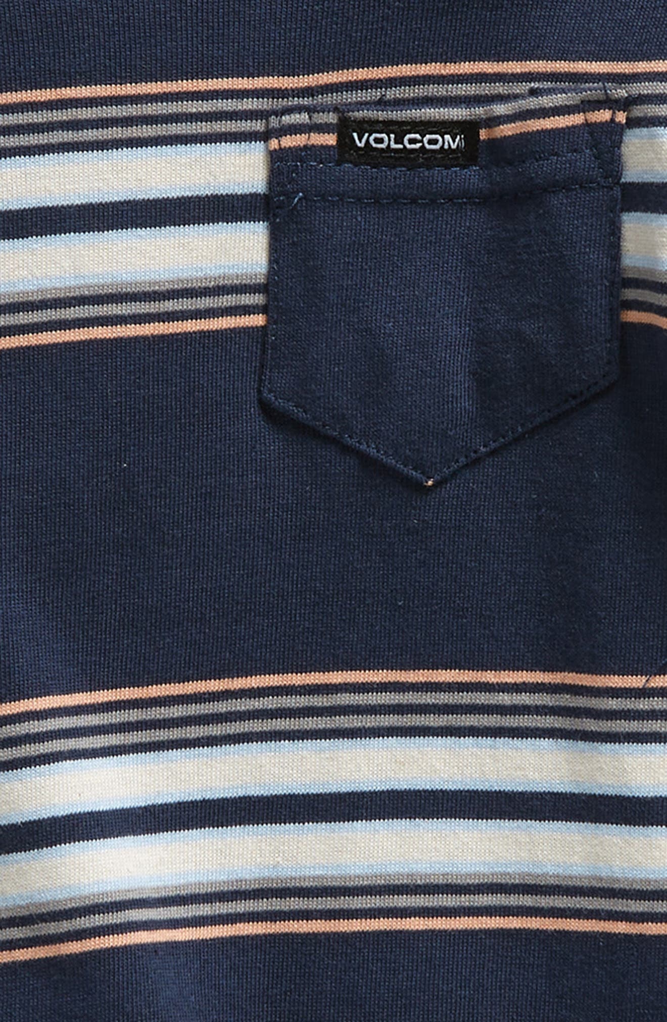 Volcom Stripe Colorblock Cotton Romper & Beanie Set | Nordstromrack