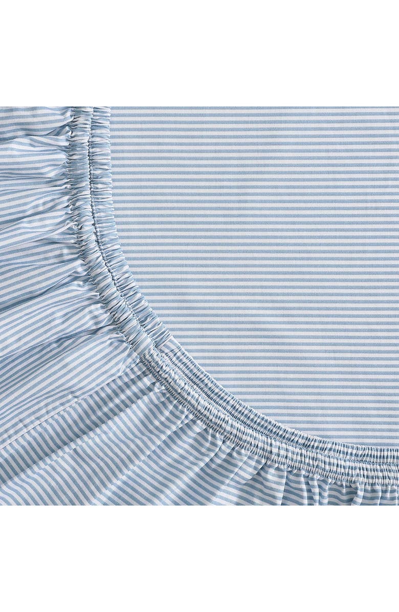 Tommy Hilfiger Williamstown Stripe Cotton Percale Sheet Set, Alternate, color, White/ Feather Blue