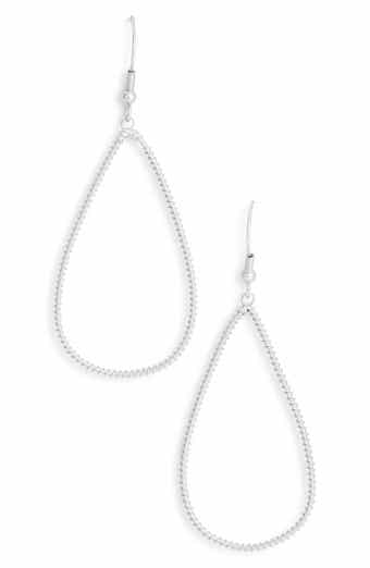 Wrapped Open Teardrop Earrings