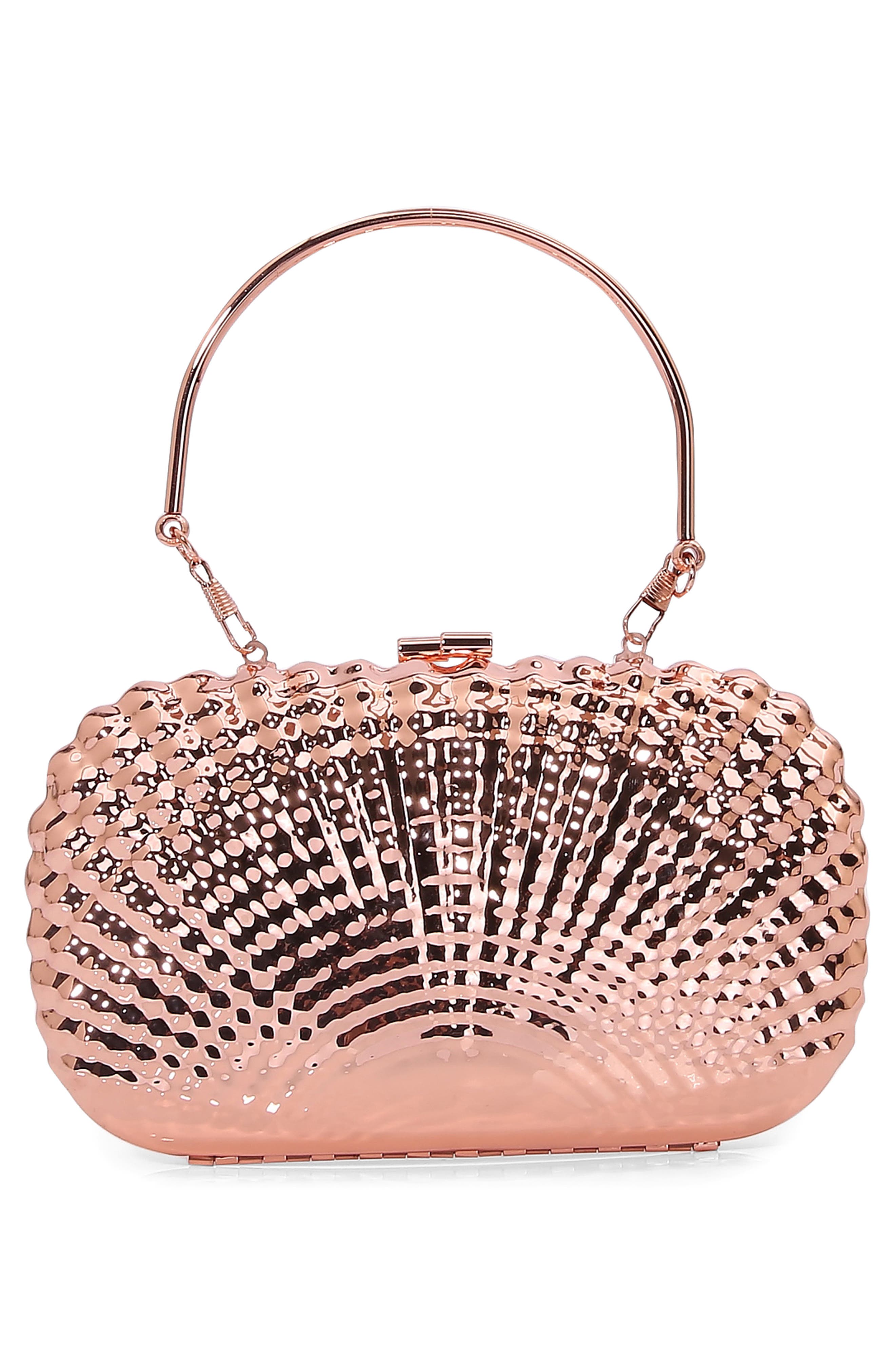 Shell Clutch, Alternate, color, CHAMPAGNE