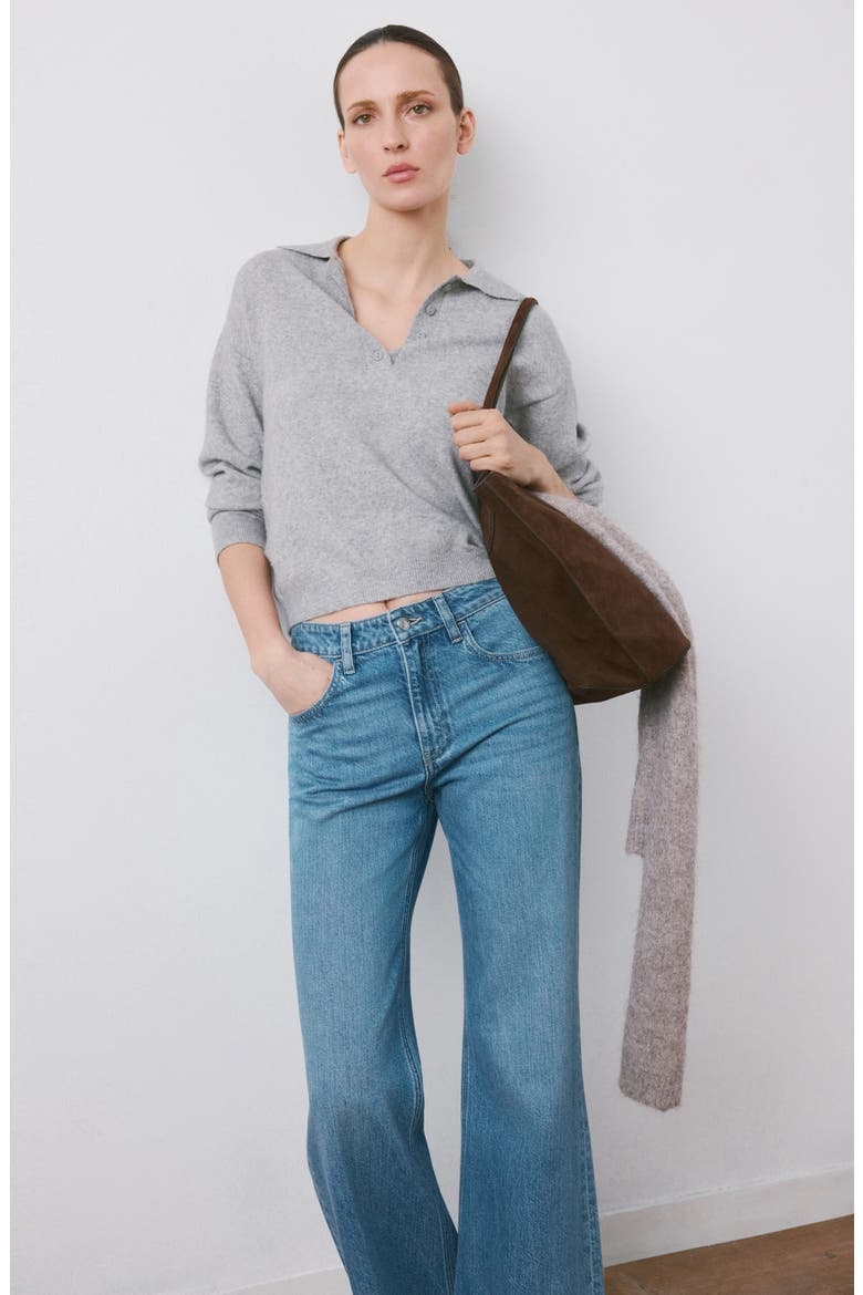 Mid Rise Flare Jeans, Alternate, color, MEDIUM BLUE