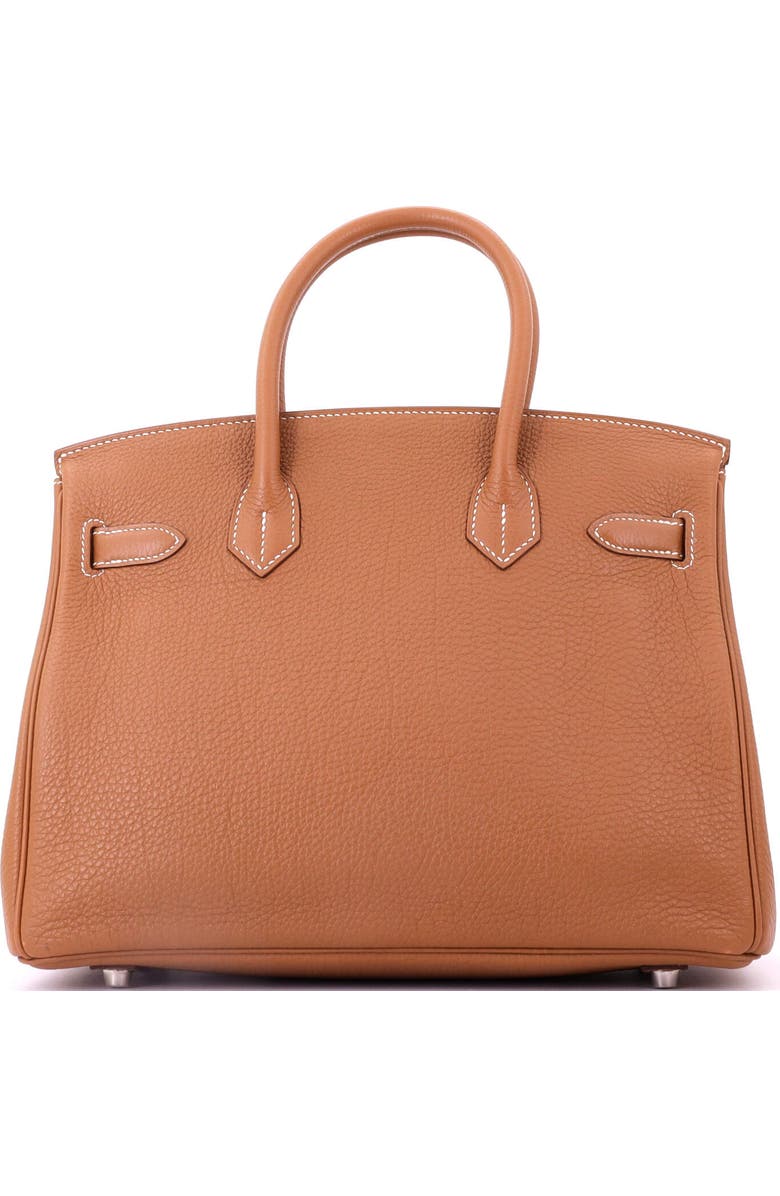 Pre-Owned Hermes Birkin Handbag Brown Togo with Palladium Hardware 30, Alternate, color, Gold