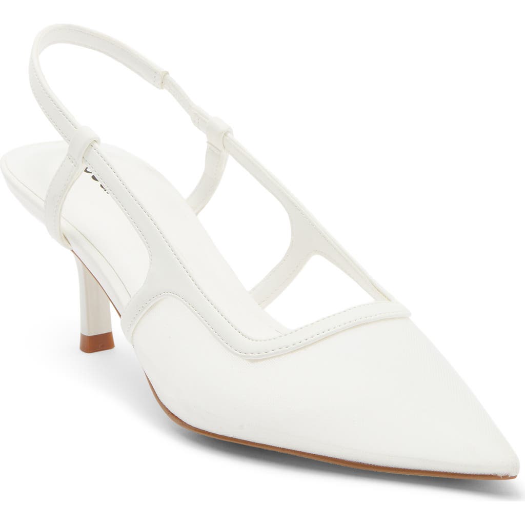 Abound Kippa Pointed Toe Slingback Pump In White