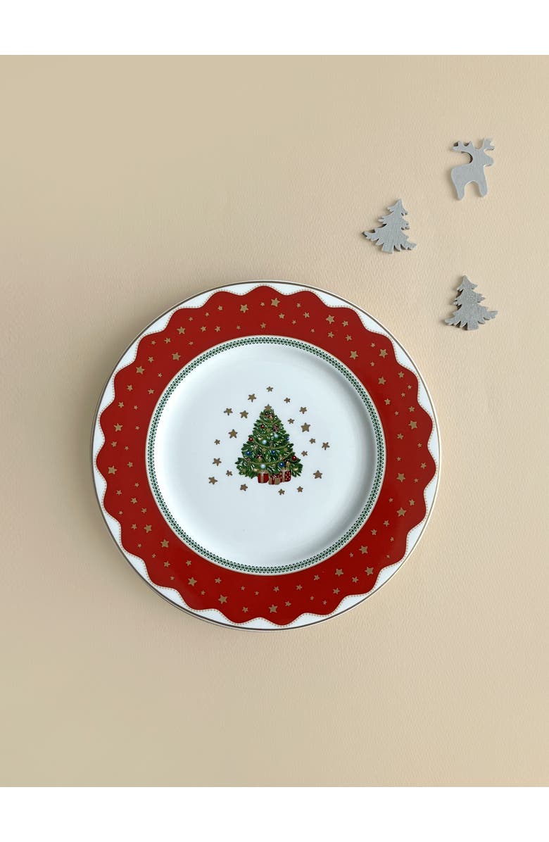 Prouna My Noel Salad / Dessert Plate, Alternate, color, White