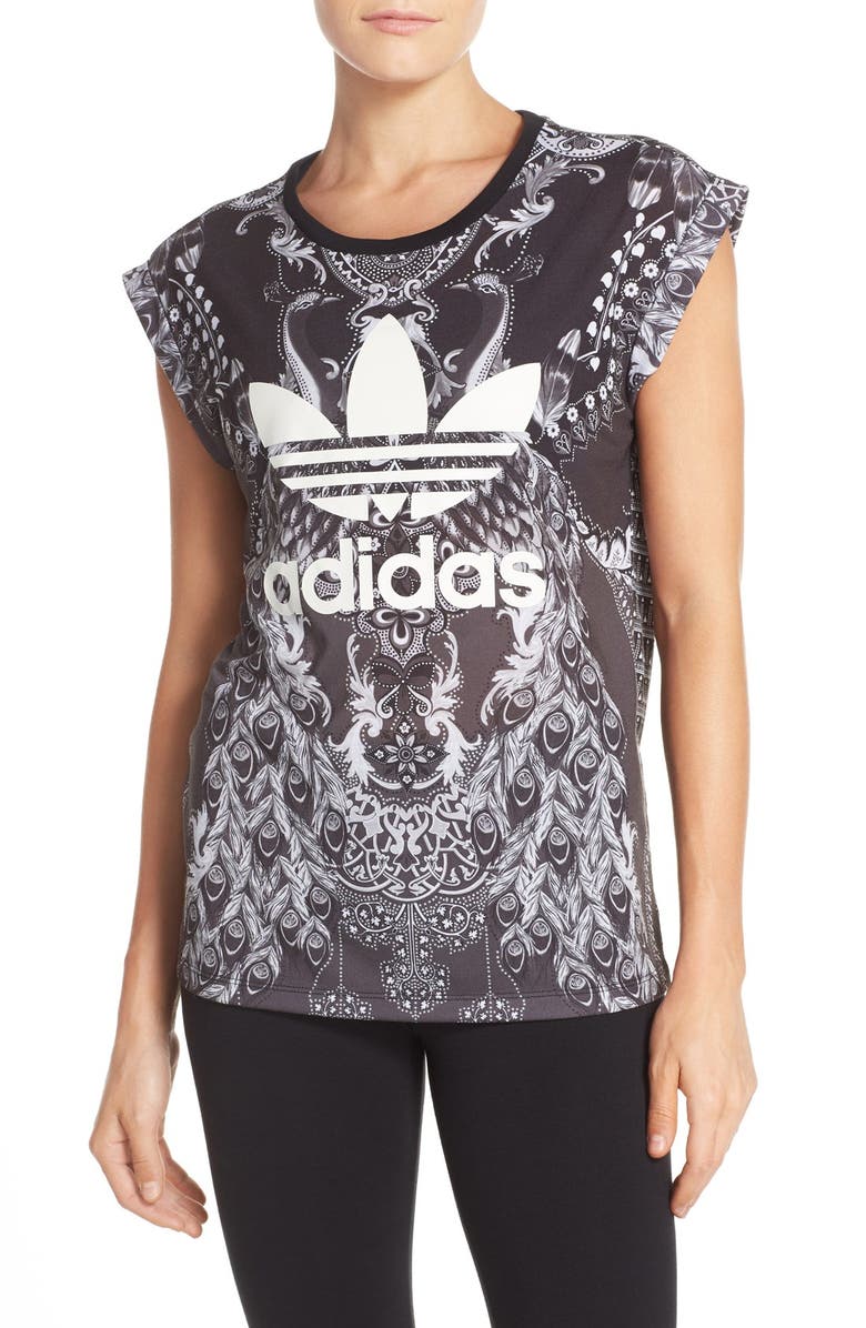 adidas Originals 'Pavao' Logo Tee, Main, color, 