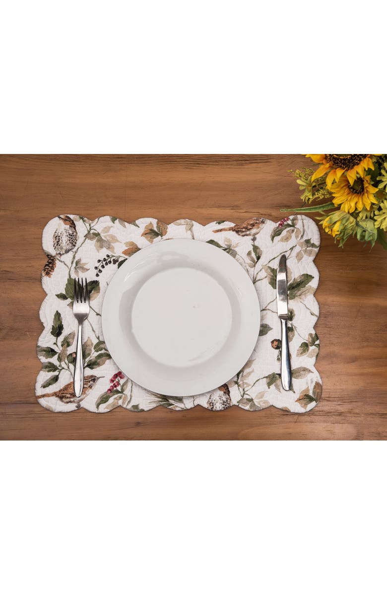C&F Home Mira Songbird Placemats Set of 6 13" x 19", Alternate, color, 