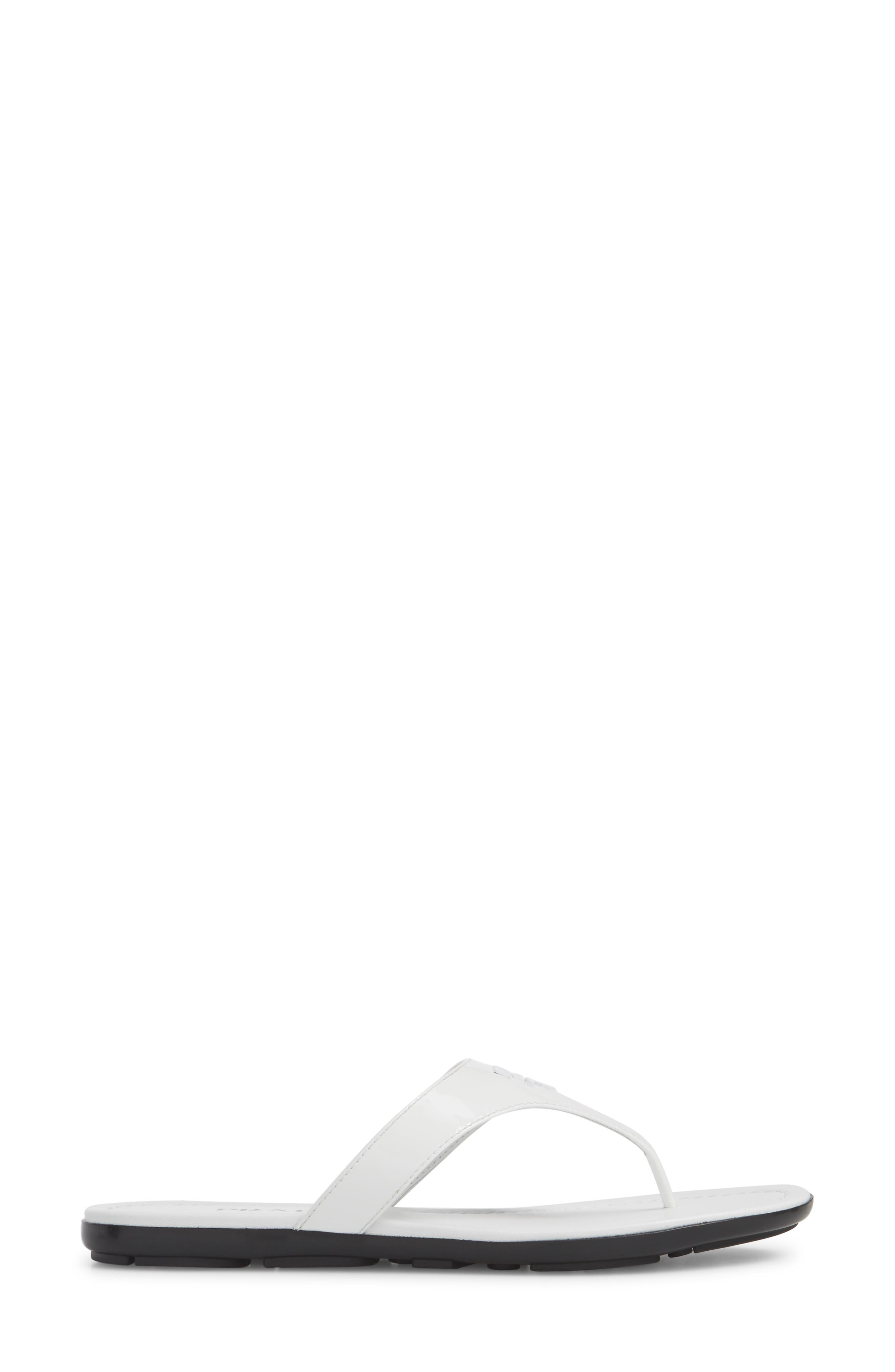 Prada Logo Flip Flop, Alternate, color, 