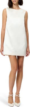 French Connection Jaxon Bow Detail Sleevelss Satin Minidress