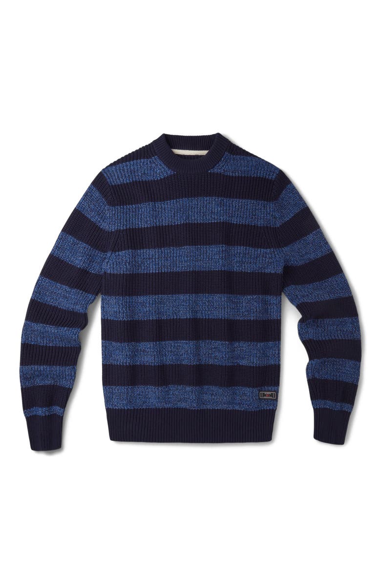 Aubin Martin Long Sleeve Crew Neck Jumper, Alternate, color, Navy Stripe