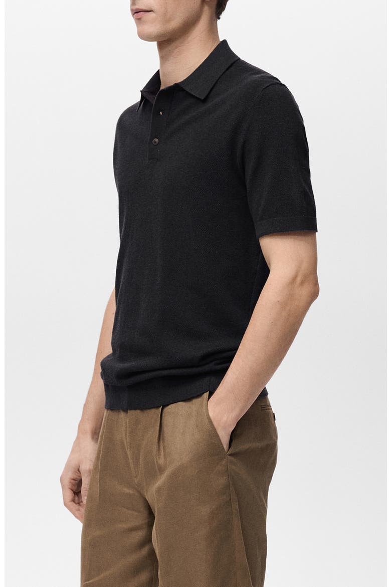Slim Fit Polo, Alternate, color, BLACK