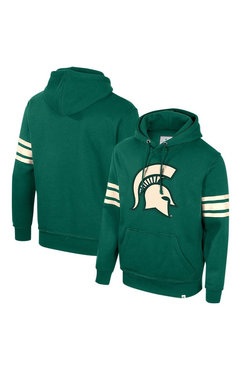 COLOSSEUM Men's Colosseum Green Michigan State Spartans Saluting Pullover Hoodie, Main, color, Green