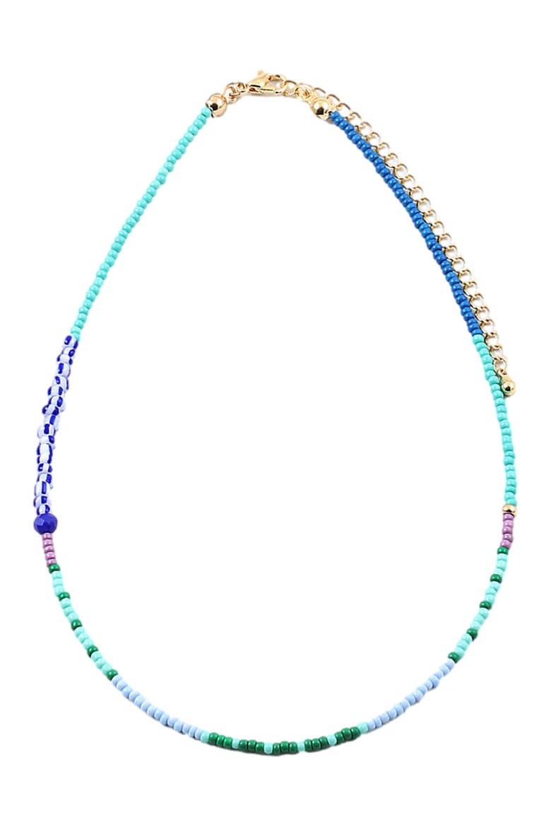 Riptide Tiny Beaded Necklace, Alternate, color, Multi