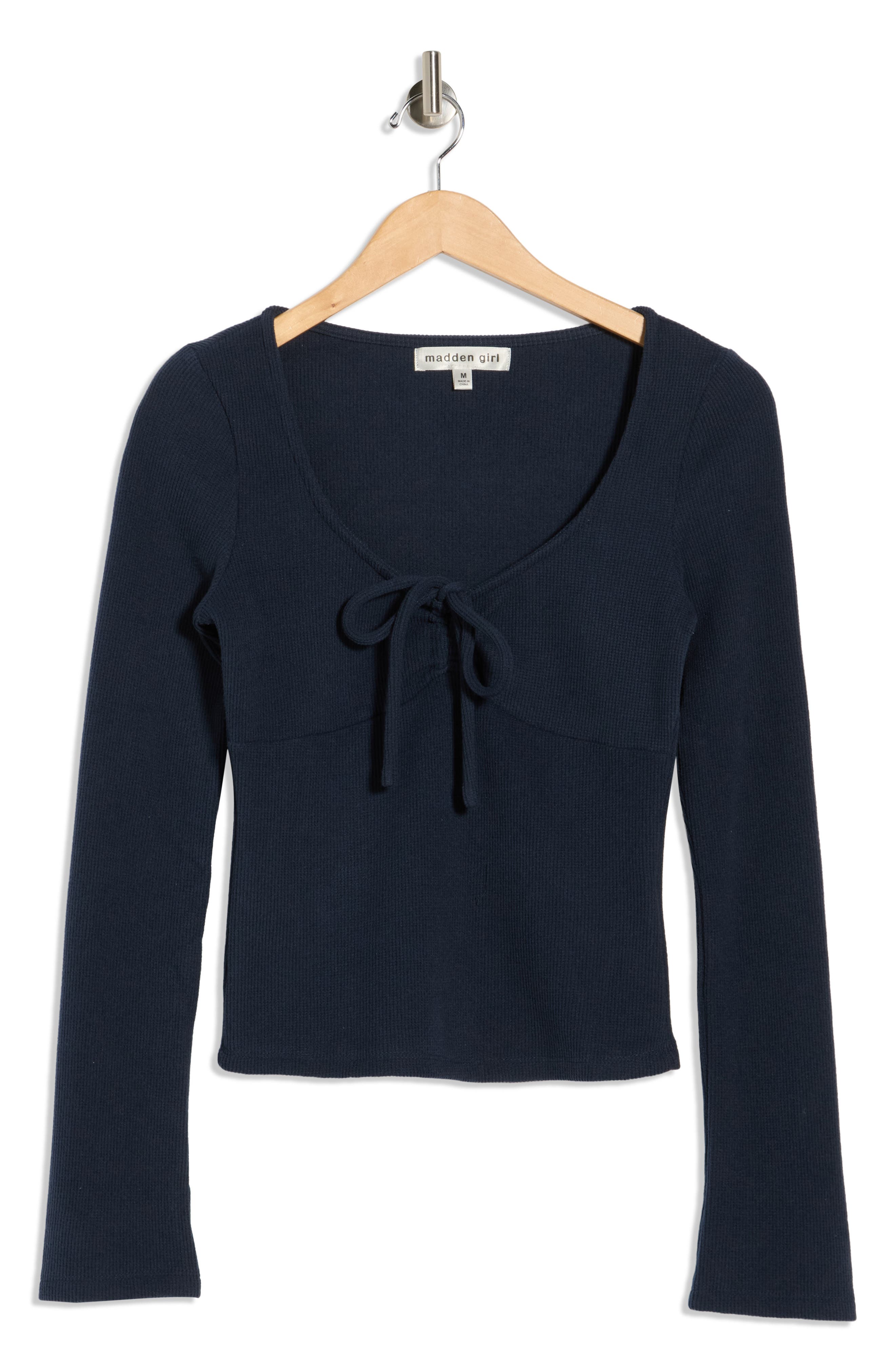 Madden Girl Front Tie Top